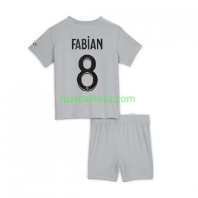 Fußballtrikots Paris Saint-Germain Fabian 8 Kinder Auswärts Trikotsatz 2022-2023